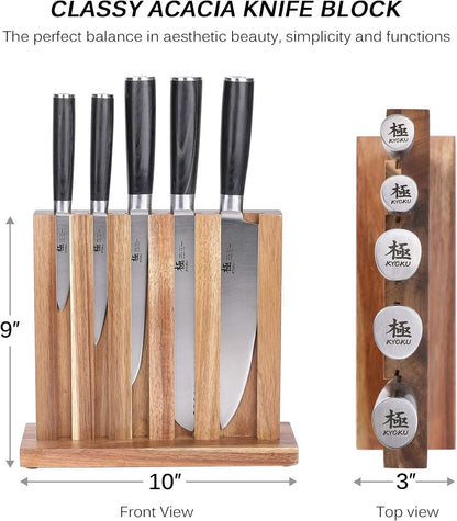 Carving Knife Set, Daimyo Series 8" Carving Knife and Fork, Japanese Style 440C Stainless Steel Meat Cutting Knife for Winter Christmas Turkey