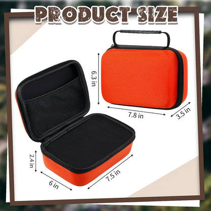 EVA Hard Case with Customizable Foam 7.8 x 6.3 x 3.5 Inch Protective EVA Carrying Case Shockproof Outdoor for Camera, Digital Products, Electronic Instruments with Knife, Black and Red