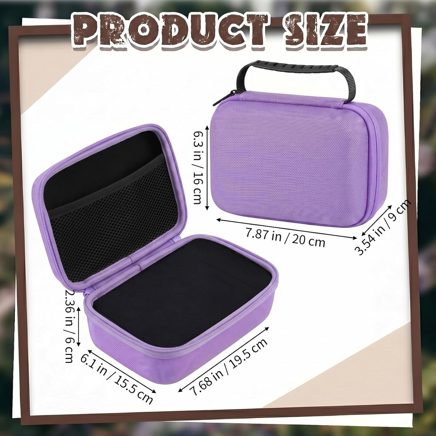 EVA Hard Case with Customizable Foam 7.8 x 6.3 x 3.5 Inch Protective EVA Carrying Case Shockproof Outdoor for Camera, Digital Products, Electronic Instruments with Knife, Black and Red