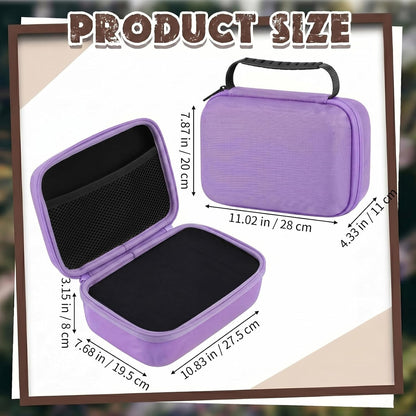 EVA Hard Case with Customizable Foam 7.8 x 6.3 x 3.5 Inch Protective EVA Carrying Case Shockproof Outdoor for Camera, Digital Products, Electronic Instruments with Knife, Black and Red