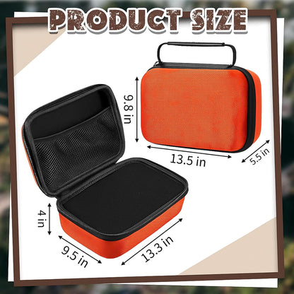 EVA Hard Case with Customizable Foam 7.8 x 6.3 x 3.5 Inch Protective EVA Carrying Case Shockproof Outdoor for Camera, Digital Products, Electronic Instruments with Knife, Black and Red