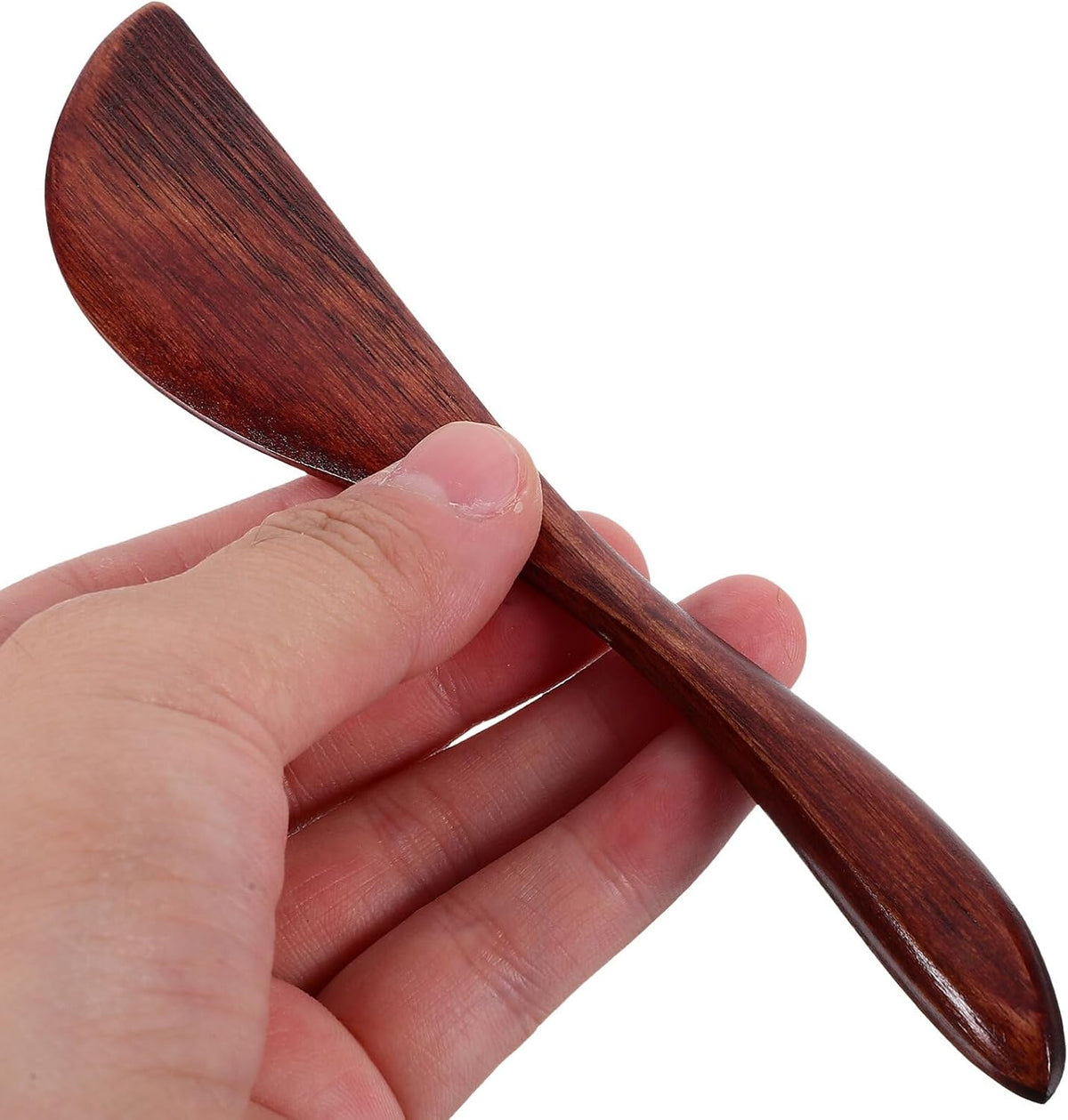 10Pcs Wooden Butter Spreaders 5.90 Inch Nanmu Breakfast Knives for Jam Cheese Cake Spreading Kitchen Tool Flatware Set