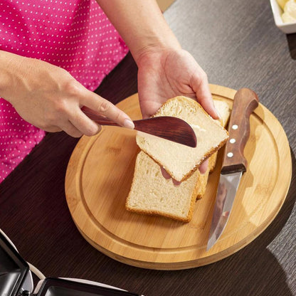 10Pcs Wooden Butter Spreaders 5.90 Inch Nanmu Breakfast Knives for Jam Cheese Cake Spreading Kitchen Tool Flatware Set