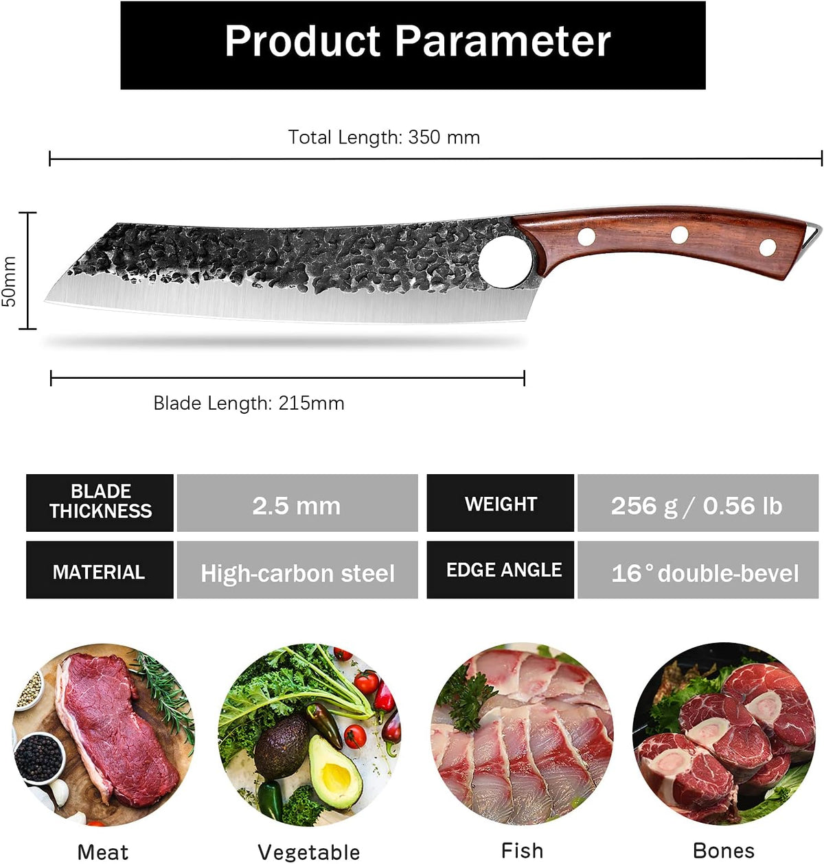 Slicing Carving Knife –Japanese Brisket Knife 8.86 inch