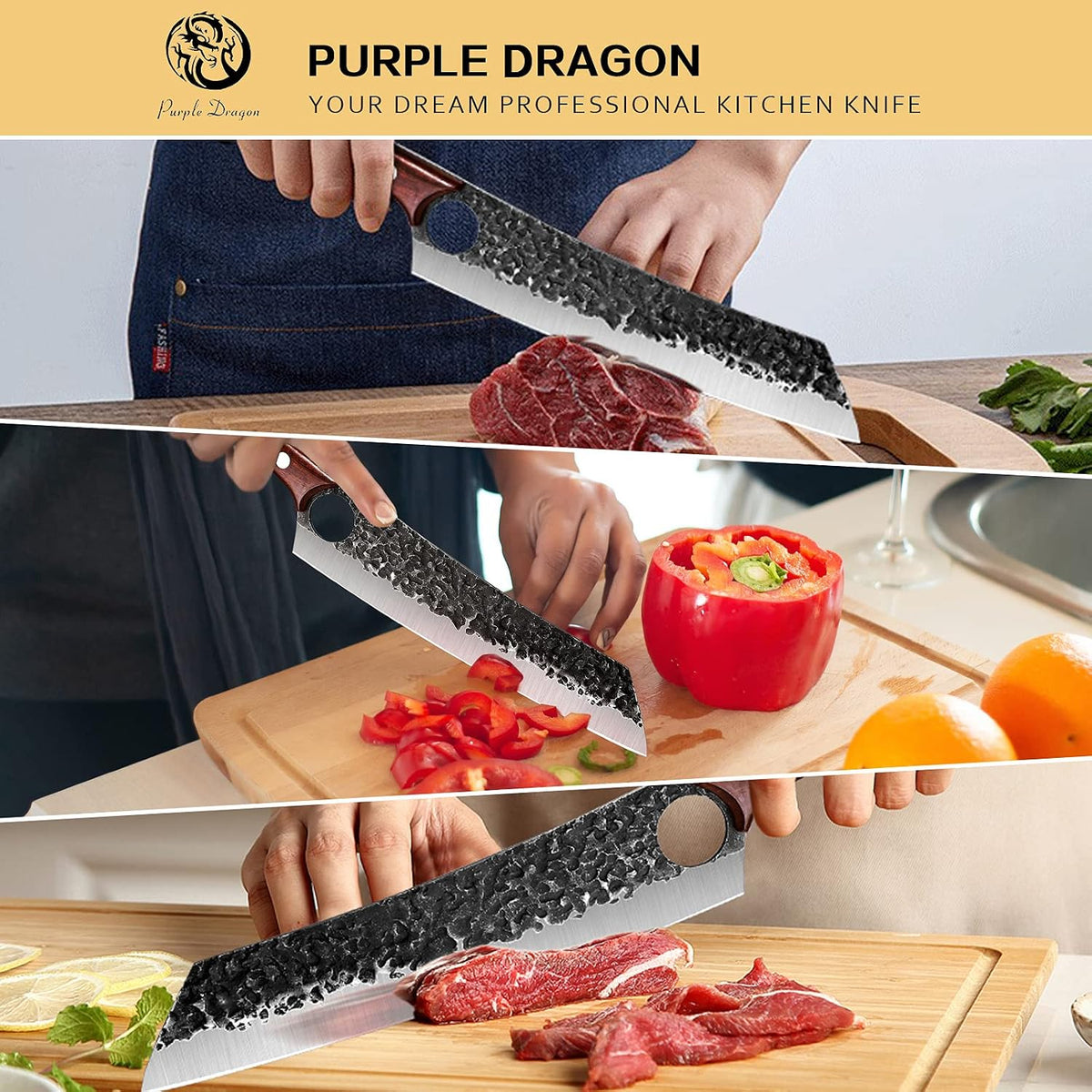 Slicing Carving Knife –Japanese Brisket Knife 8.86 inch
