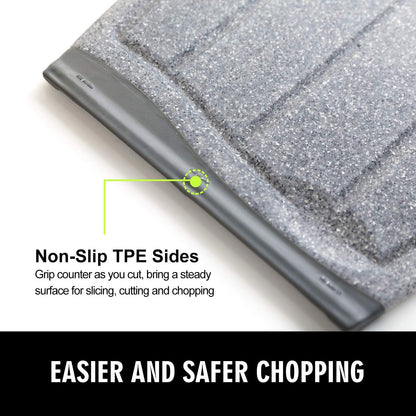 Small Plastic Cutting Board Set of 2 with Multiple Juice Grooves, 9.8" x 7" | Mini Cutting Board for Small Kitchen Tasks, Non Slip Edges, BPA Free, Non-Porous, Dishwasher Safe