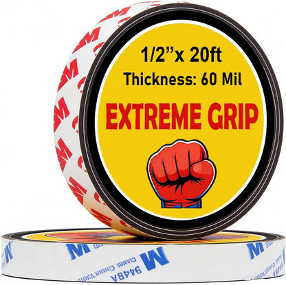 2 Rolls a+b Magnetic Tapes, Flexible Magnet Strips with Adhesive Backing, 10 Feet x 0.5"W Each Roll for DIY, Crafting, and Organizational Projects.