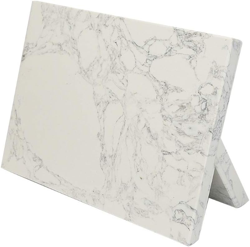 FABAX Knife Block Nordic Creativity Marble Magnetic Knife Holder Stand Knife Block Knife Rack Bar Home Kitchen Knives Accessories Kitchen Knife Holder (Color : White)