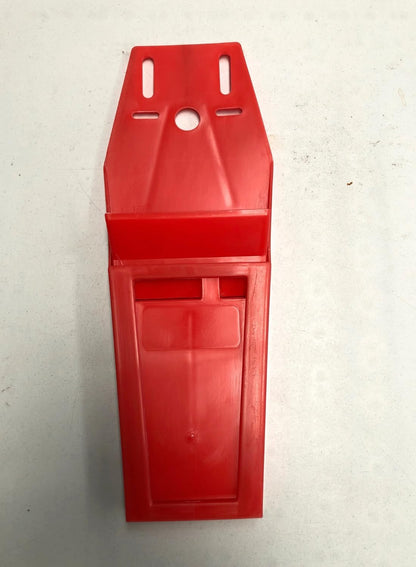 SK2 Heavy Duty Chef Knife Board with 2 Slots - Professional Belt Pouch 9" Inch Double Knife Scabbard - Butcher Knife Holder Lightweight, Perfect for Butcher or Abattoir Worker - Red