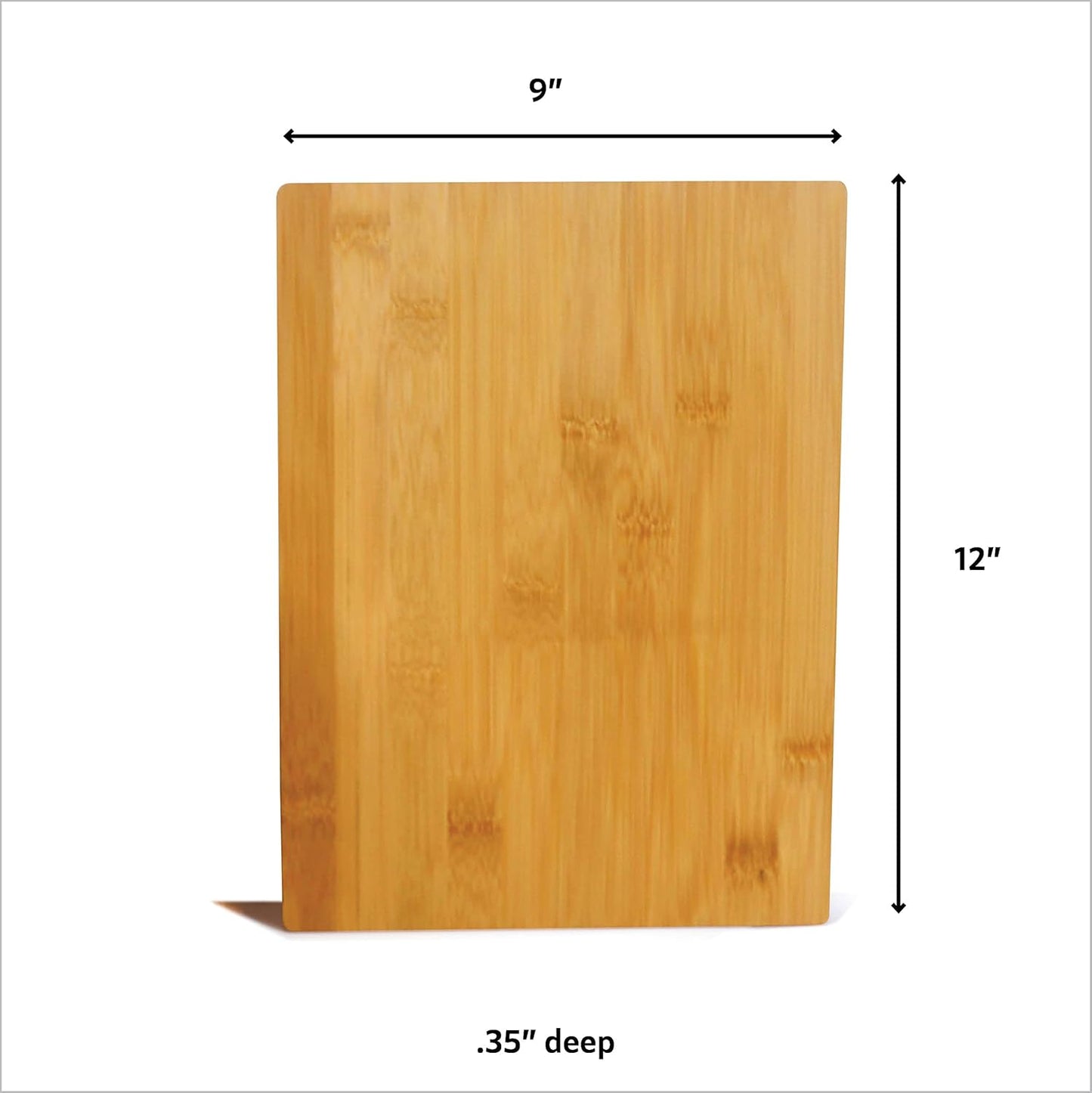 Set Of 18 Bulk Cutting Boards 12" x 9" x 0.35" - Premium Bamboo Wood Boards For Wholesale, Engraving, Kitchen And Dinning Copping Board, Sturdy & Easy To Maintain