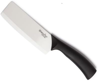 6 Inch Ceramic Vegetable Cleaver – Nakiri Knife | White Ceramic Nakiri Blade, Japanese-Style Vegetable Cleaver, Lightweight, For Precision Vegetable Slicing