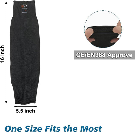 2 Pairs Protective Arm Sleeves, Cut Heat Resistant Arm Protectors Anti Abrasion Safety Armband