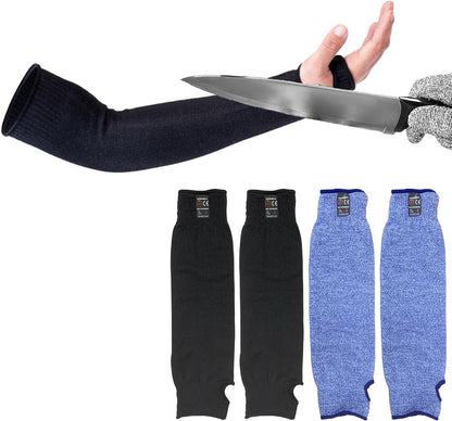 2 Pairs Protective Arm Sleeves, Cut Heat Resistant Arm Protectors Anti Abrasion Safety Armband