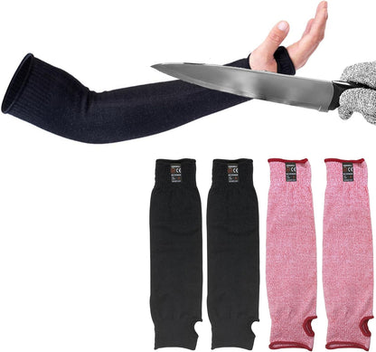 2 Pairs Protective Arm Sleeves, Cut Heat Resistant Arm Protectors Anti Abrasion Safety Armband