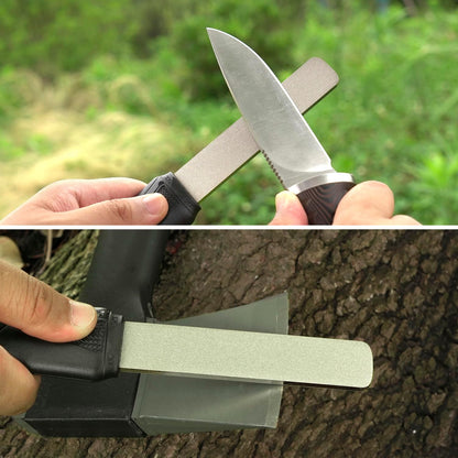 121N Dual-Grit Diamond Sharpening Stone Garden Tool File | Coarse 325 / Extra Fine 1200 Grit, Knife Sharpener For Lawn Mower Blade, Axe, Hatchet, Hedge Shears, Chisels, Drills