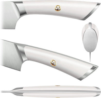 Cangshan ELBERT Series German Steel Forged 2-Piece Carving Set (White)