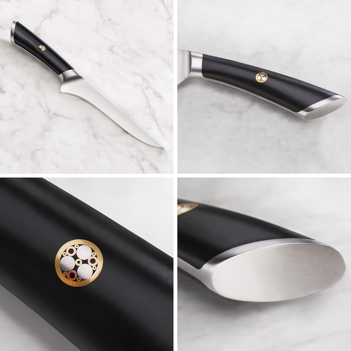 Cangshan ELBERT Series German Steel Forged 2-Piece Carving Set (White)