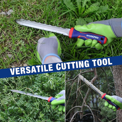 8-Inch Insulation Knife, Stainless Steel Blade Insulation Cutter | Double Side Serrated Sharp Duct Knife, for Heat Material Foam, Rockwool, Styrofoam, Sod Cutter Garden Knife for Lawn Repair