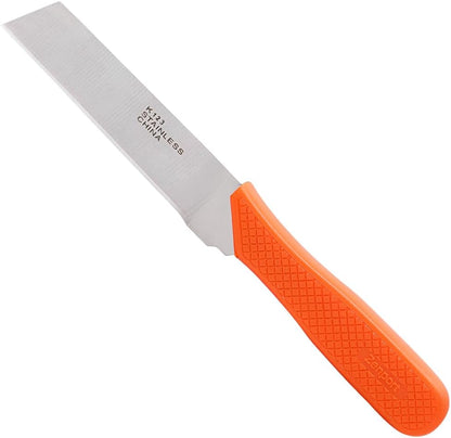 K123 Food Processing Knife, Seed Potato, 3.75-Inch Stainless Steel Blade, Orange