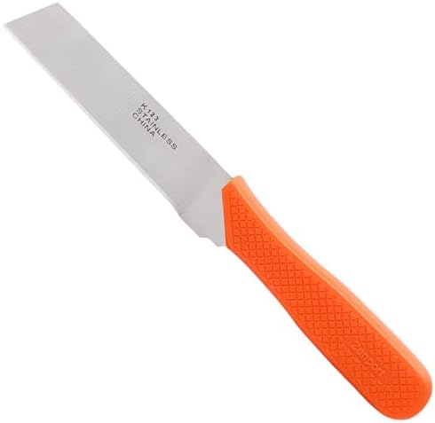 K123 Food Processing Knife, Seed Potato, 3.75-Inch Stainless Steel Blade, Orange