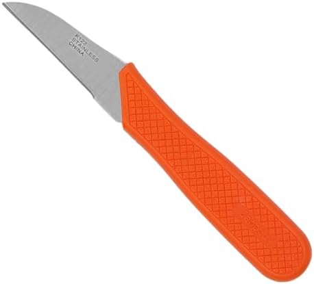 K123 Food Processing Knife, Seed Potato, 3.75-Inch Stainless Steel Blade, Orange