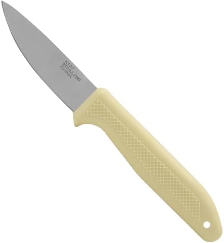K123 Food Processing Knife, Seed Potato, 3.75-Inch Stainless Steel Blade, Orange