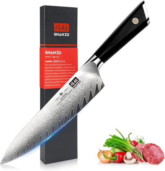 Damascus Chef Knife 8 inch, 67-Layer High Carbon Steel | Ultra Sharp Japanese Chef Knife,Professional Kitchen Utility Knives with G10 Ergonomic Handle Cooking Knife with Gift Box