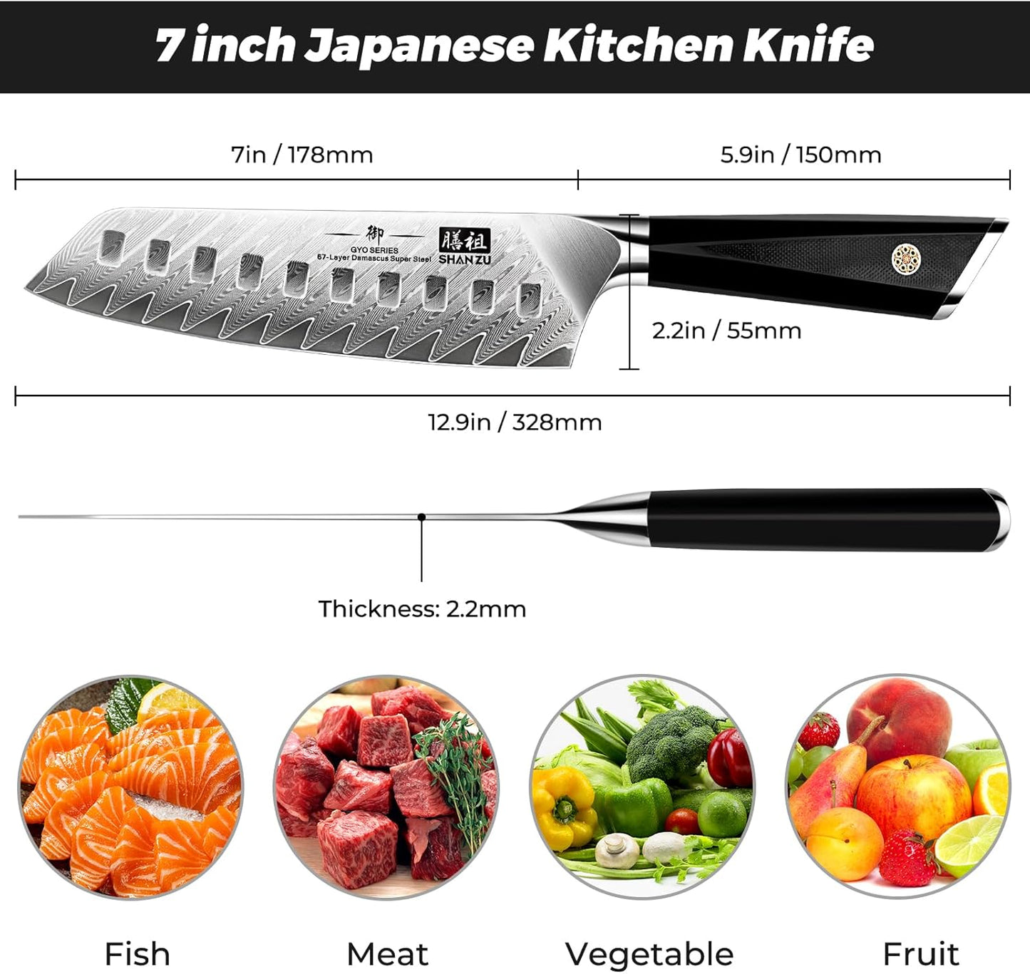 Damascus Chef Knife 8 inch, 67-Layer High Carbon Steel | Ultra Sharp Japanese Chef Knife,Professional Kitchen Utility Knives with G10 Ergonomic Handle Cooking Knife with Gift Box