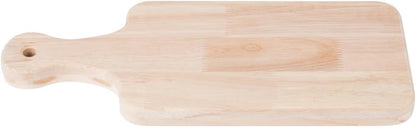 4-Pack 13.5"x 7.5" Wood Serving Boards Set | Unfinished Wood Crafts with Handle | Wooden Cutting Boards Bulk for Charcuterie,Cheese,Meat,Bread,Vegetabes & Fruits