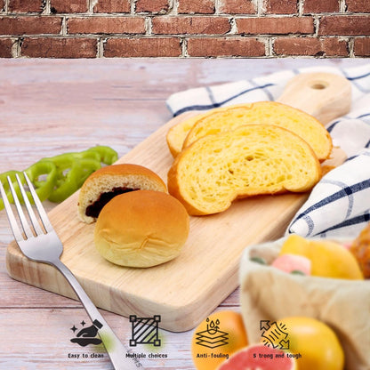 4-Pack 13.5"x 7.5" Wood Serving Boards Set | Unfinished Wood Crafts with Handle | Wooden Cutting Boards Bulk for Charcuterie,Cheese,Meat,Bread,Vegetabes & Fruits