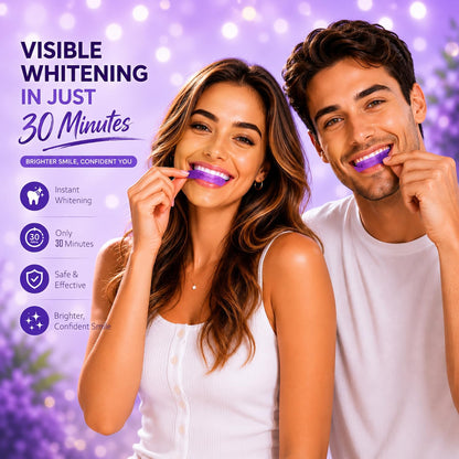 Purple Teeth Whitening Strips - 14 Teeth Whitener Strips (7 Uses)