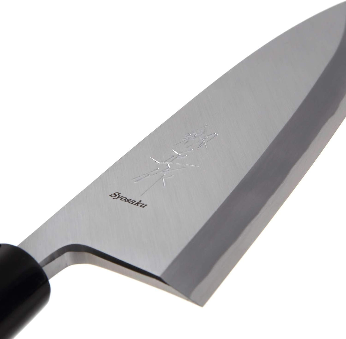 Japanese Sushi Fillet Chef Knife Shiroko(White Steel)-No.2 D-Shape Magnolia Wood Handle, Deba 8.3-inch (210mm)