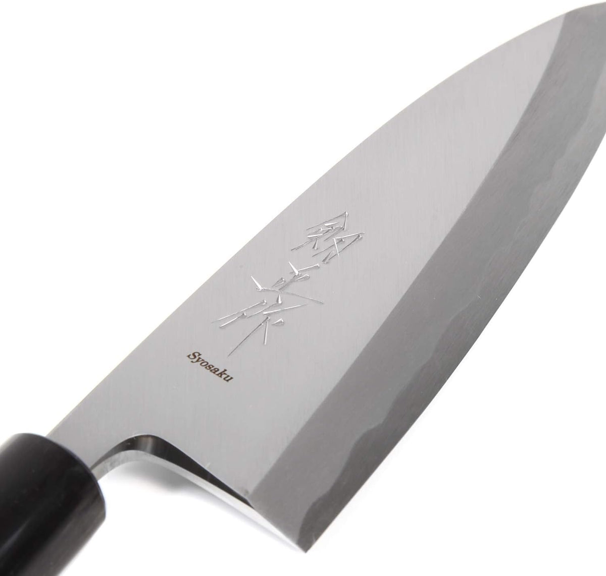 Japanese Sushi Fillet Chef Knife Shiroko(White Steel)-No.2 D-Shape Magnolia Wood Handle, Deba 8.3-inch (210mm)