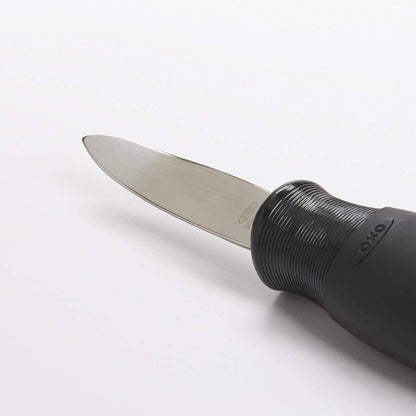Good Grips Oyster Knife with Non Slip Handle, Black/Silver (2 Pack)