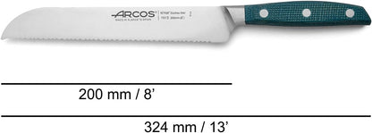 Forged Boning Knife in Nitrum Stainless Steel, Professional 6 Inch Butcher Knife for Removing Meat from Bones, Ergonomic Blue Handle, Brooklyn Series