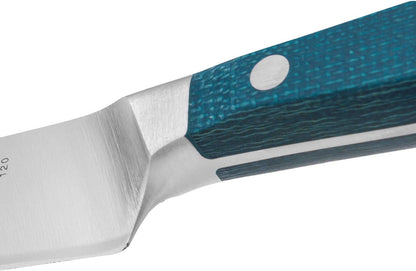 Forged Boning Knife in Nitrum Stainless Steel, Professional 6 Inch Butcher Knife for Removing Meat from Bones, Ergonomic Blue Handle, Brooklyn Series