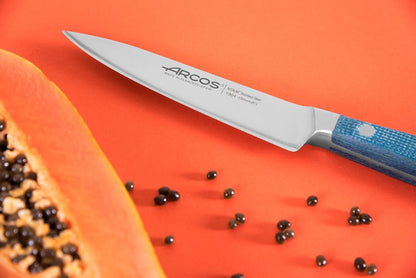Forged Boning Knife in Nitrum Stainless Steel, Professional 6 Inch Butcher Knife for Removing Meat from Bones, Ergonomic Blue Handle, Brooklyn Series