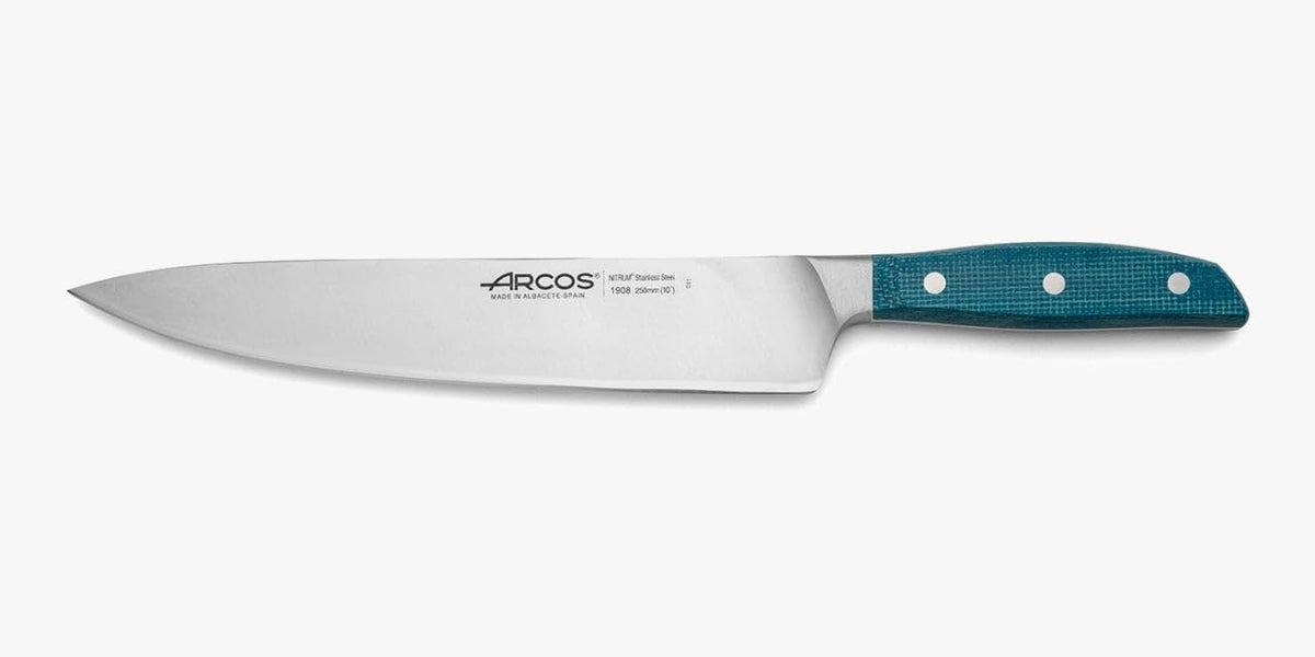 Forged Boning Knife in Nitrum Stainless Steel, Professional 6 Inch Butcher Knife for Removing Meat from Bones, Ergonomic Blue Handle, Brooklyn Series