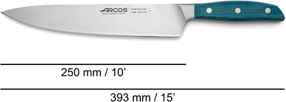 Forged Boning Knife in Nitrum Stainless Steel, Professional 6 Inch Butcher Knife for Removing Meat from Bones, Ergonomic Blue Handle, Brooklyn Series
