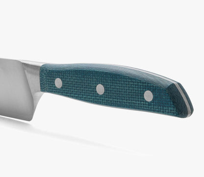 Forged Boning Knife in Nitrum Stainless Steel, Professional 6 Inch Butcher Knife for Removing Meat from Bones, Ergonomic Blue Handle, Brooklyn Series