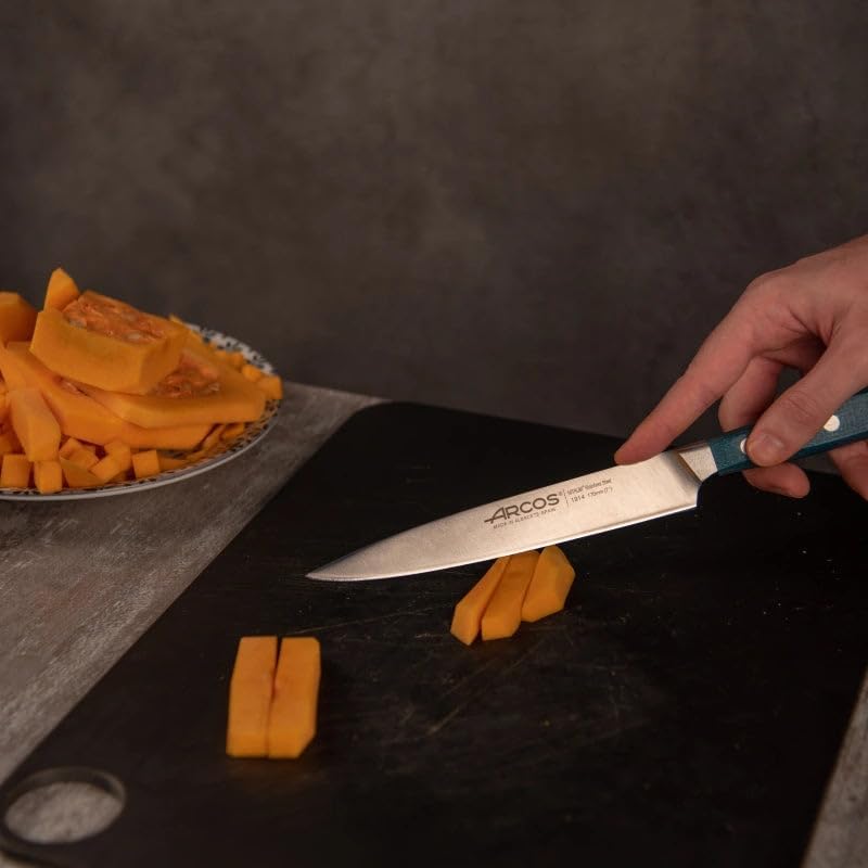 Forged Boning Knife in Nitrum Stainless Steel, Professional 6 Inch Butcher Knife for Removing Meat from Bones, Ergonomic Blue Handle, Brooklyn Series