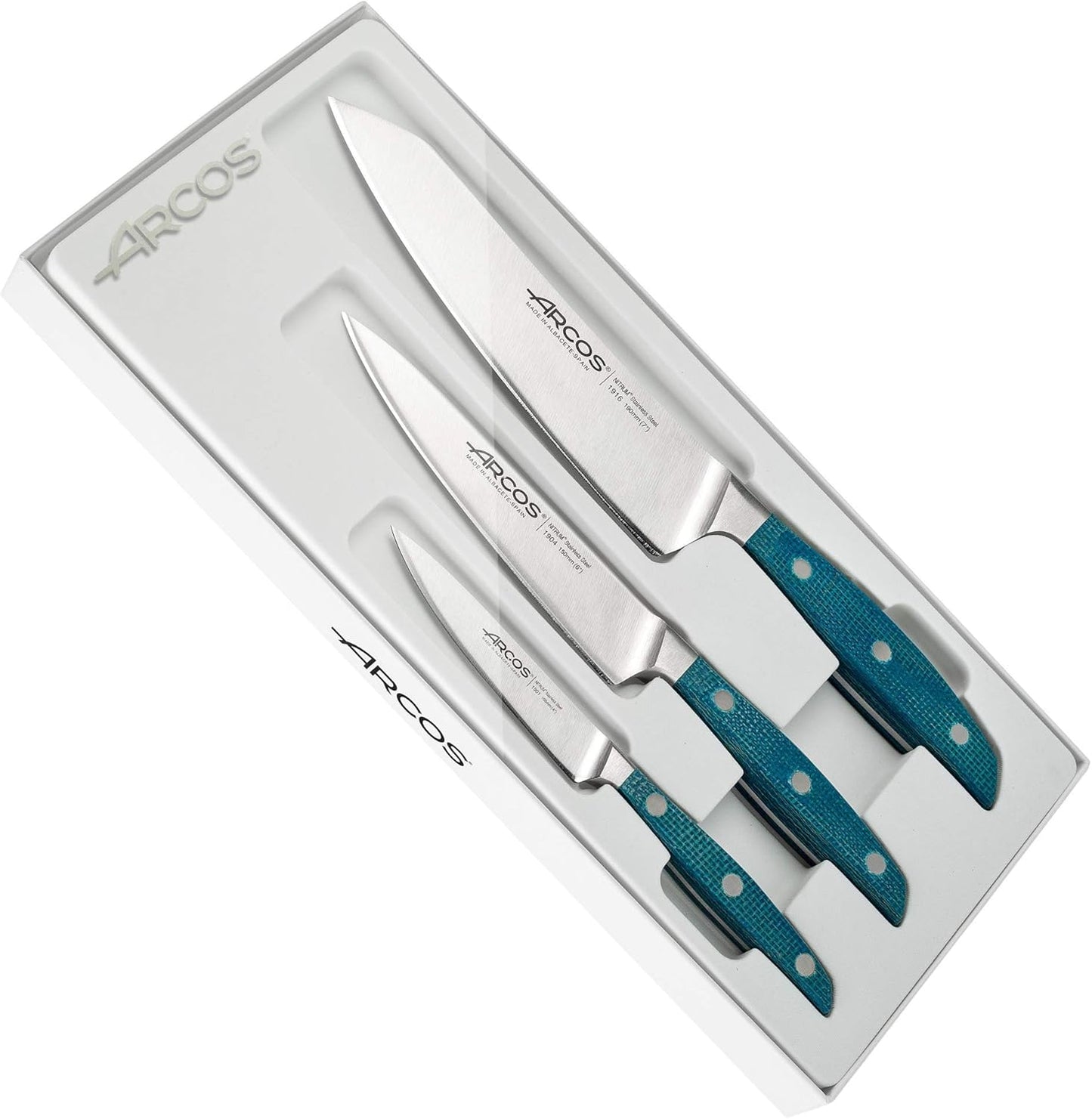 Forged Boning Knife in Nitrum Stainless Steel, Professional 6 Inch Butcher Knife for Removing Meat from Bones, Ergonomic Blue Handle, Brooklyn Series