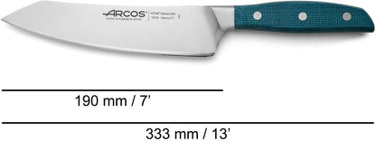 Forged Boning Knife in Nitrum Stainless Steel, Professional 6 Inch Butcher Knife for Removing Meat from Bones, Ergonomic Blue Handle, Brooklyn Series