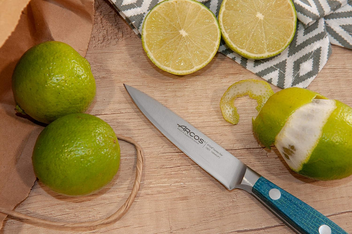 Forged Boning Knife in Nitrum Stainless Steel, Professional 6 Inch Butcher Knife for Removing Meat from Bones, Ergonomic Blue Handle, Brooklyn Series