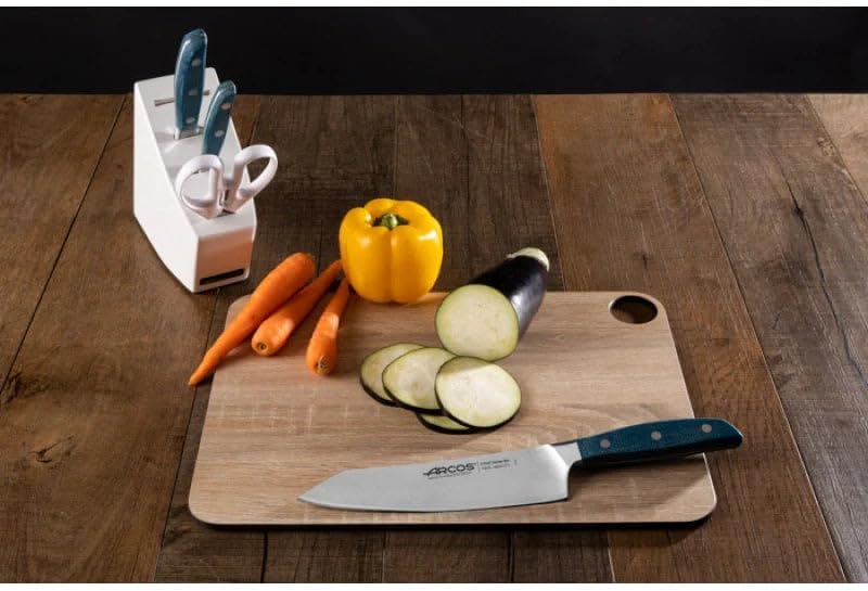 Forged Boning Knife in Nitrum Stainless Steel, Professional 6 Inch Butcher Knife for Removing Meat from Bones, Ergonomic Blue Handle, Brooklyn Series