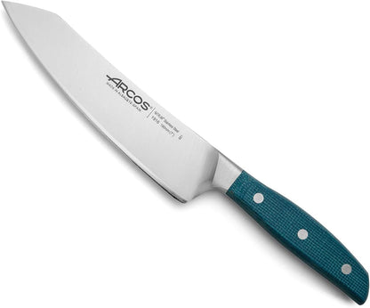 Forged Boning Knife in Nitrum Stainless Steel, Professional 6 Inch Butcher Knife for Removing Meat from Bones, Ergonomic Blue Handle, Brooklyn Series
