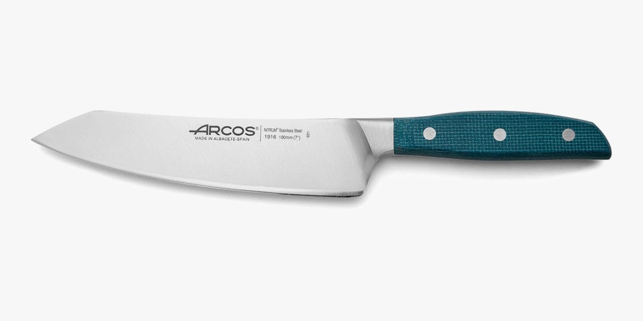 Forged Boning Knife in Nitrum Stainless Steel, Professional 6 Inch Butcher Knife for Removing Meat from Bones, Ergonomic Blue Handle, Brooklyn Series