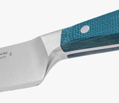 Forged Boning Knife in Nitrum Stainless Steel, Professional 6 Inch Butcher Knife for Removing Meat from Bones, Ergonomic Blue Handle, Brooklyn Series