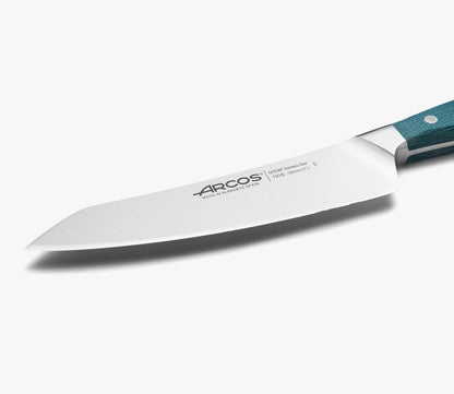 Forged Boning Knife in Nitrum Stainless Steel, Professional 6 Inch Butcher Knife for Removing Meat from Bones, Ergonomic Blue Handle, Brooklyn Series