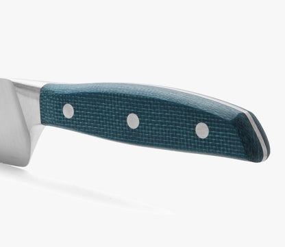 Forged Boning Knife in Nitrum Stainless Steel, Professional 6 Inch Butcher Knife for Removing Meat from Bones, Ergonomic Blue Handle, Brooklyn Series
